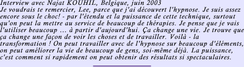 Temoignage